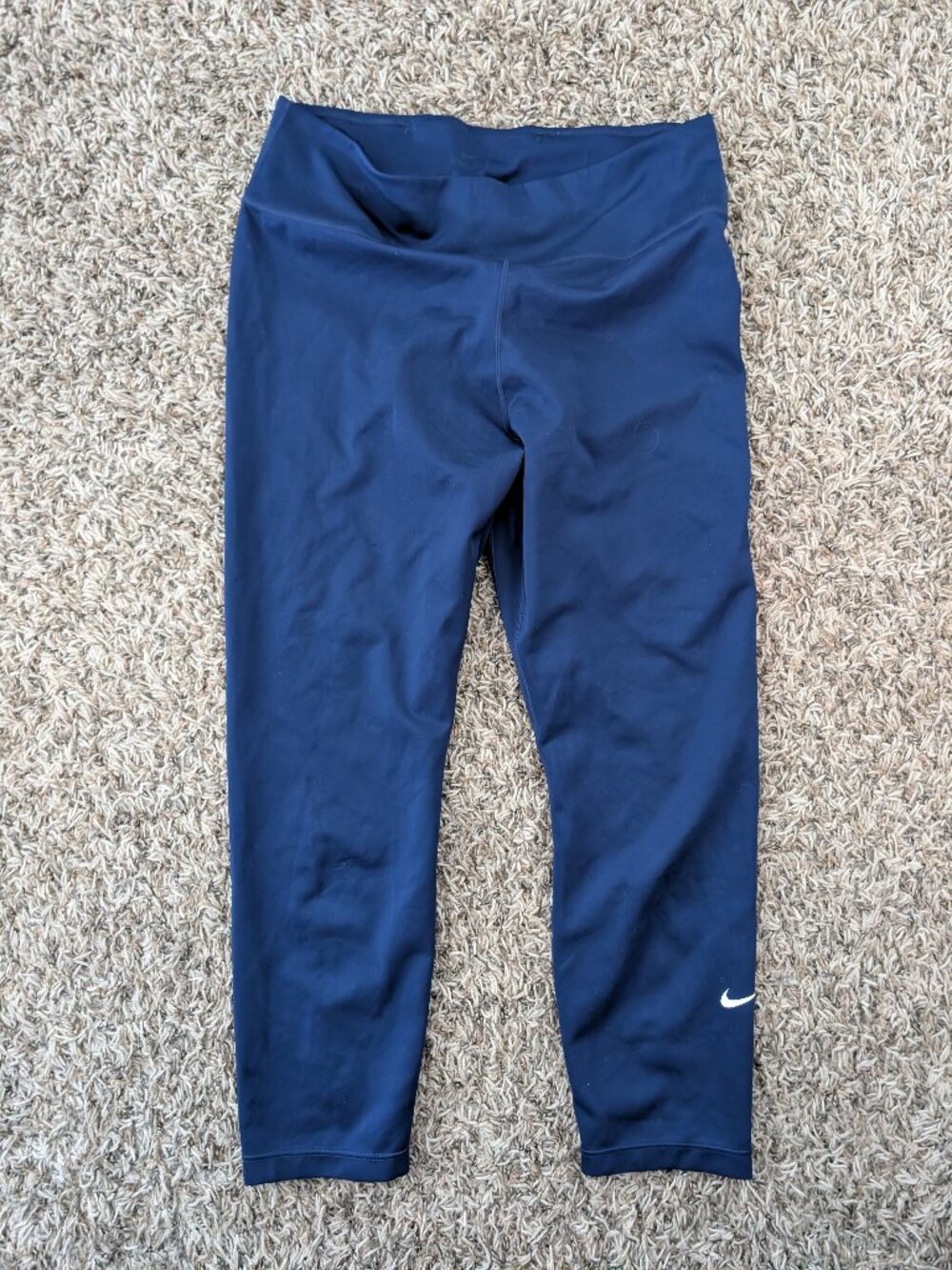 Nike Blue Women's Athletic Workout Tights Leggings - Large